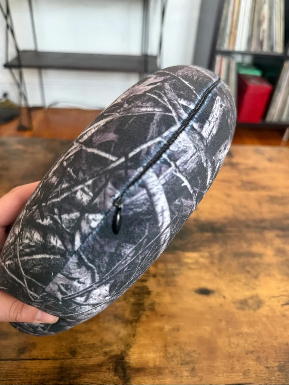 U-Shaped Travel Neck Pillow - Black Camouflage